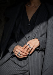 Gray Statement Ring