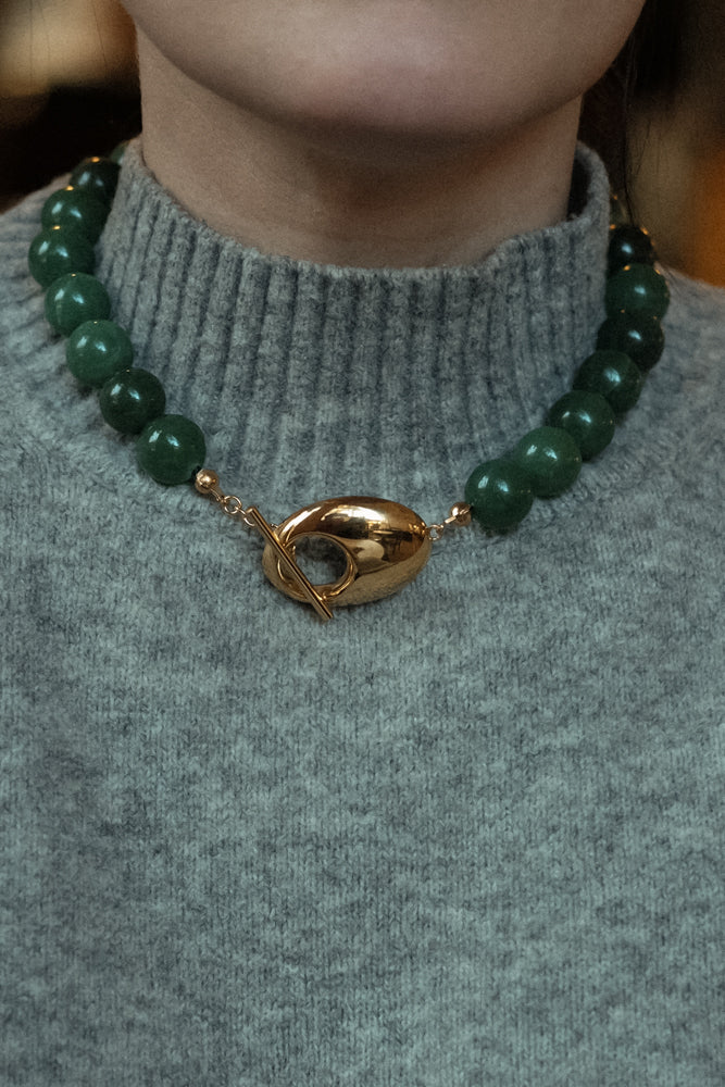 Union Stone Necklace - Green